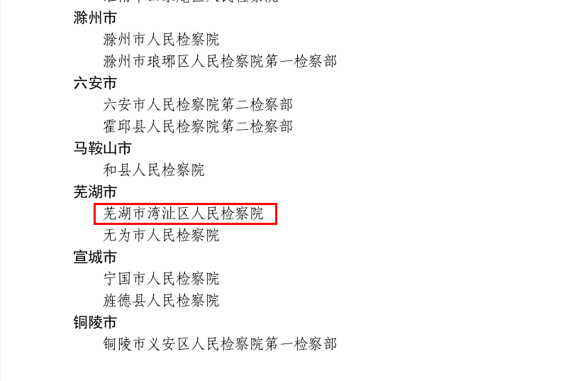 【喜报】湾沚区人民检察院荣获“安徽省2023年打击治理洗钱违法犯罪三年行动先进集体”